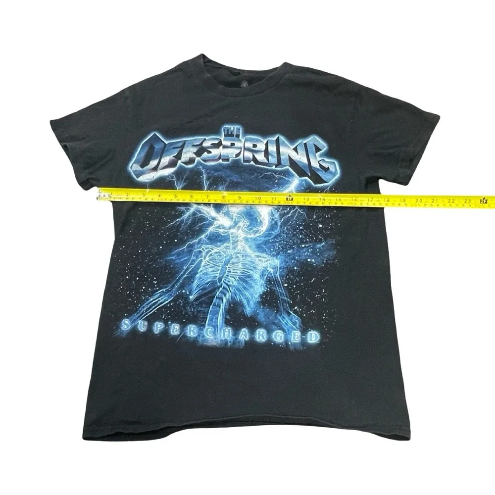 The Offspring Supercharged 2025 Worldwide Tour T-Shirt Black Small Skeleton